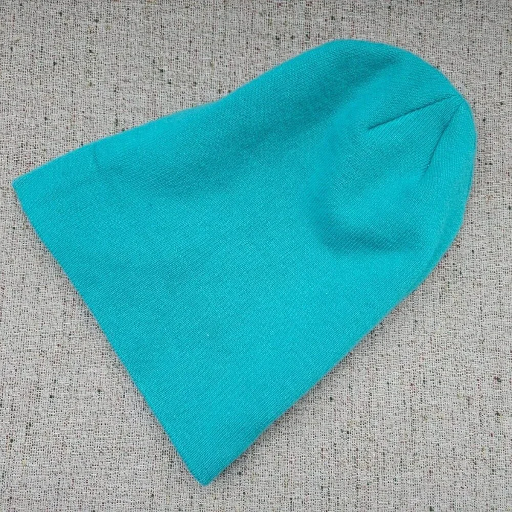The North Face Boys Hat Winter Beannie Turquoise Blue Size M/M Junior New